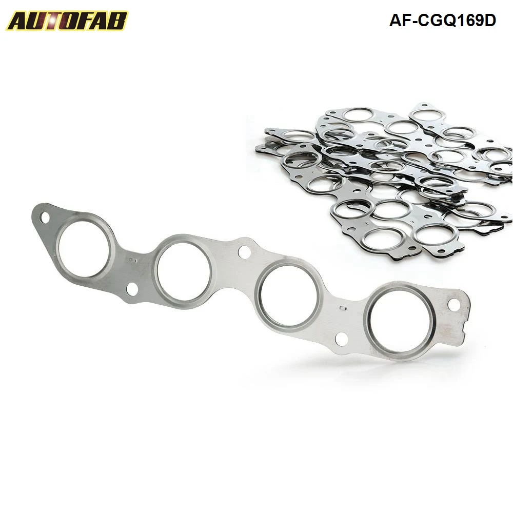 10pcs/lot Stainless Steel Exhaust Manifold Header Gasket For Toyota 1