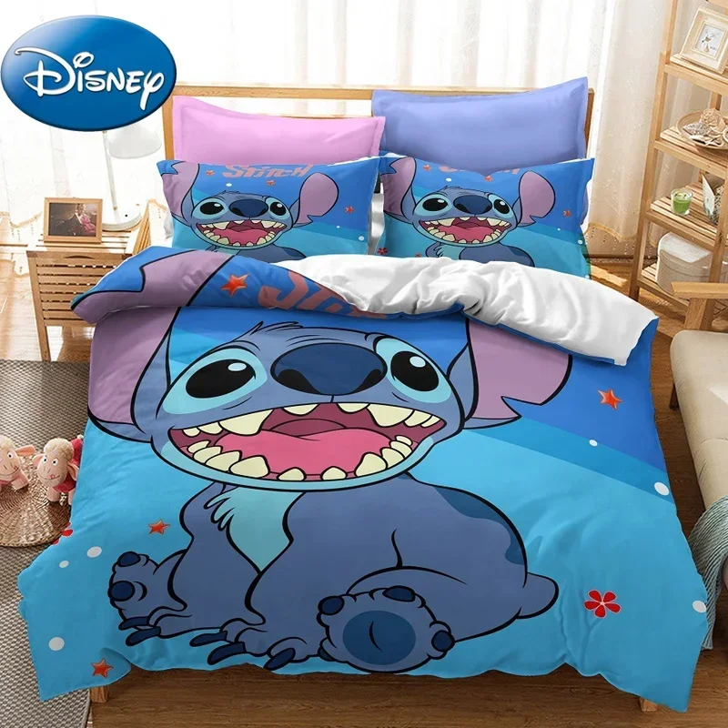 

Disney Lilo and Stitch Bedding Set Quilt Cover Bedroom Decor for Kids Queen King Size Bedding Set Boys Gift