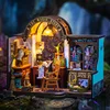 Robotime Rolife The Magic Study DIY Miniature House with Many Magic Note Books Dollhouse Decoration 3D Wooden Puzzle DG166 2
