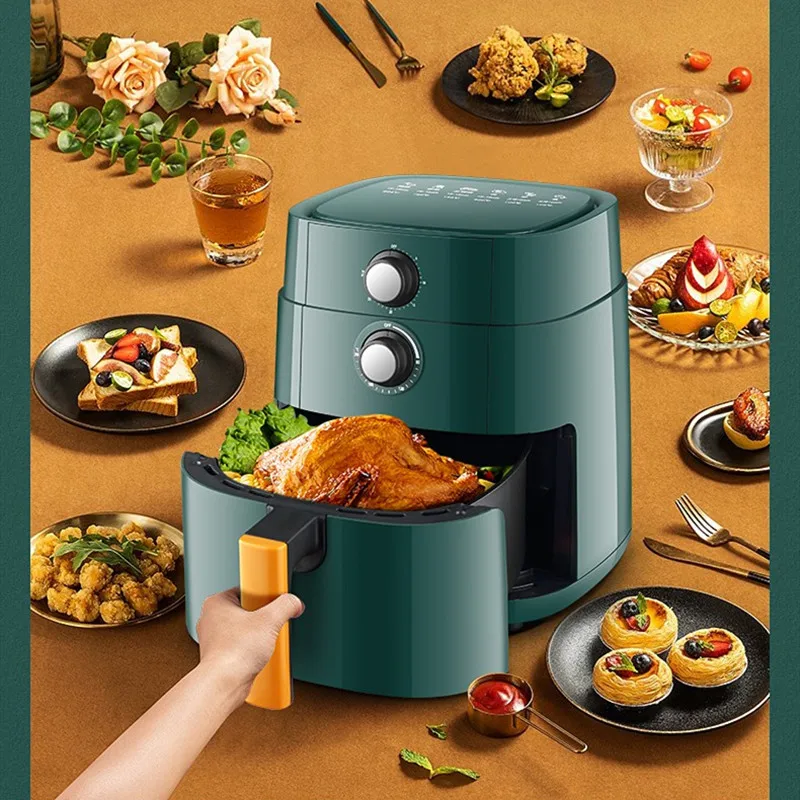 Sast Indoor Electric 8 In 1 Air Fryer Smart Timing Air Fryer Without Oil  Sale Full Automatic 6 Liters Air Fryer Electric No Oil - AliExpress