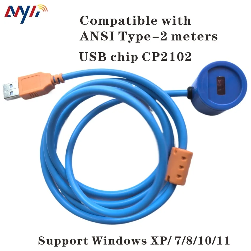 ANSI Type 2  C12.18  AS1284.10.2 CP2102 USB2.0 to IR Infrared TransData Universal Optical Probe For Flowmeter kWh Meter Reading 5