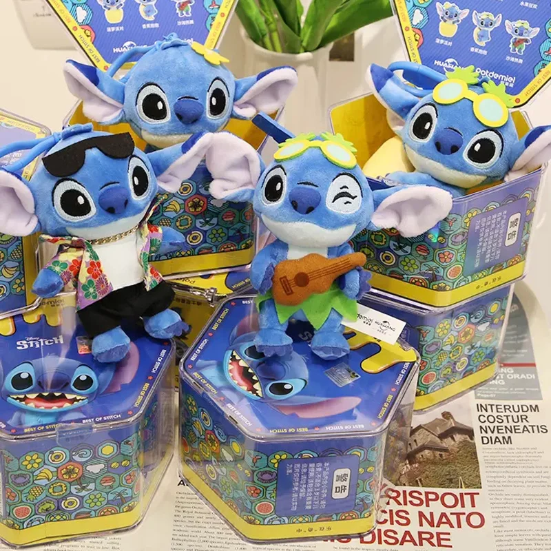 Genuine Disney Lilo & Stitch Plush Dolls Anime Kawaii Stuffed Plushie  Hawaii In Summer Series Key Buckle Pendant Toys For Kids - Action Figures -  AliExpress