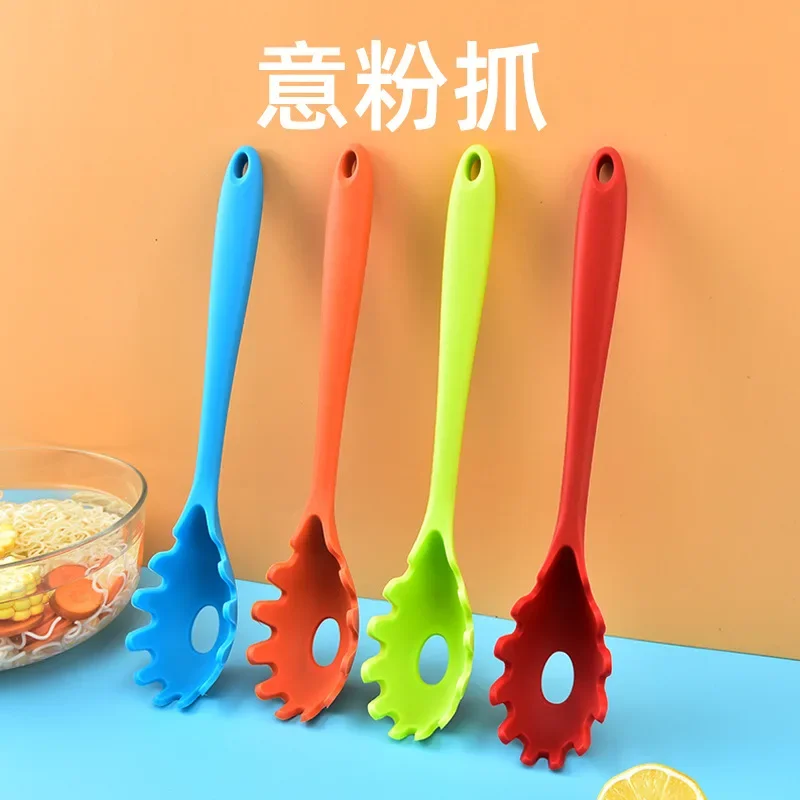 1 Pcs Kitchenware Silicone Grab Shovel Hot Pot Colander Noodle Fishing Spoon Claw Kitchen Cooking Tools
