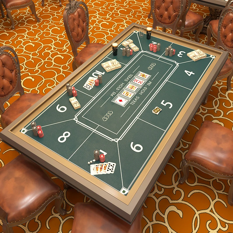1.2*0.6M Texas Hold'em Baccarat Poker Table Cloth Size Customization UP