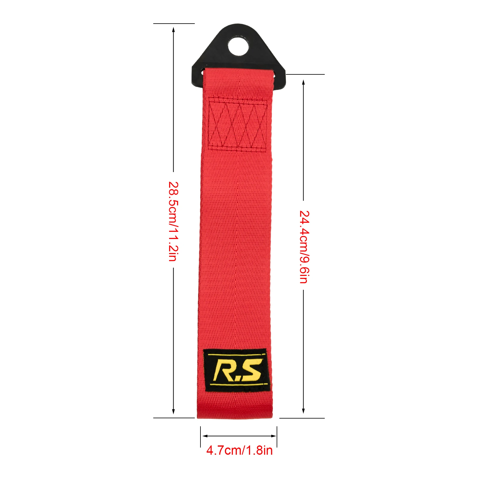 Car Tow Strap Towing Rope Belt Heavy Duty Red Tow Rally