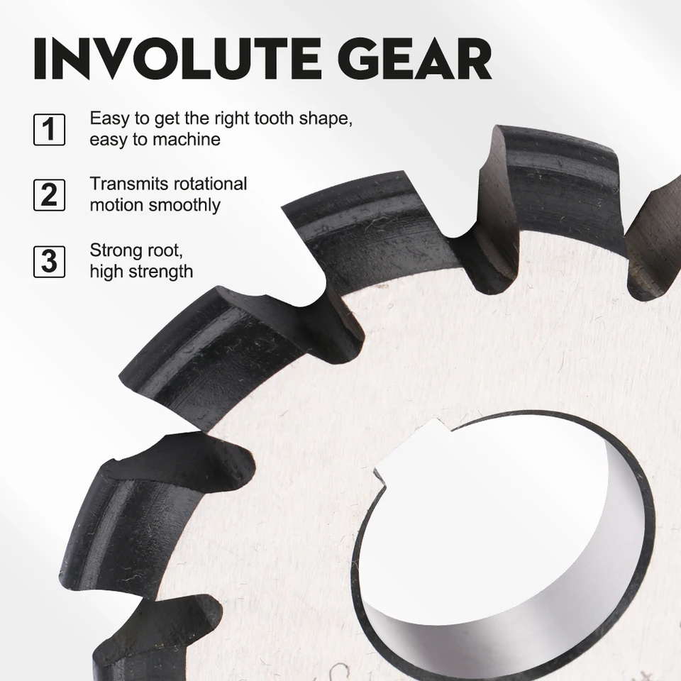 Involute Gear Cutters HSS Module M1.25 Involute Spline Gear Hob Cutter ...