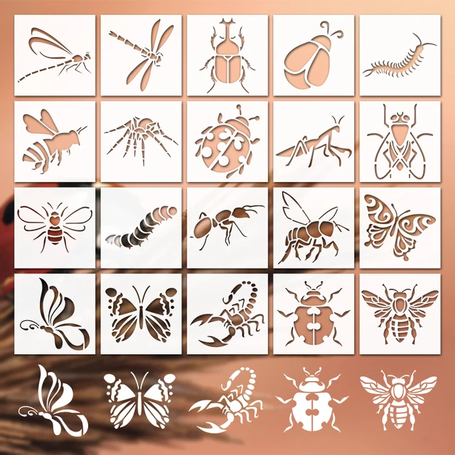 Decorative Insect Stencils 1