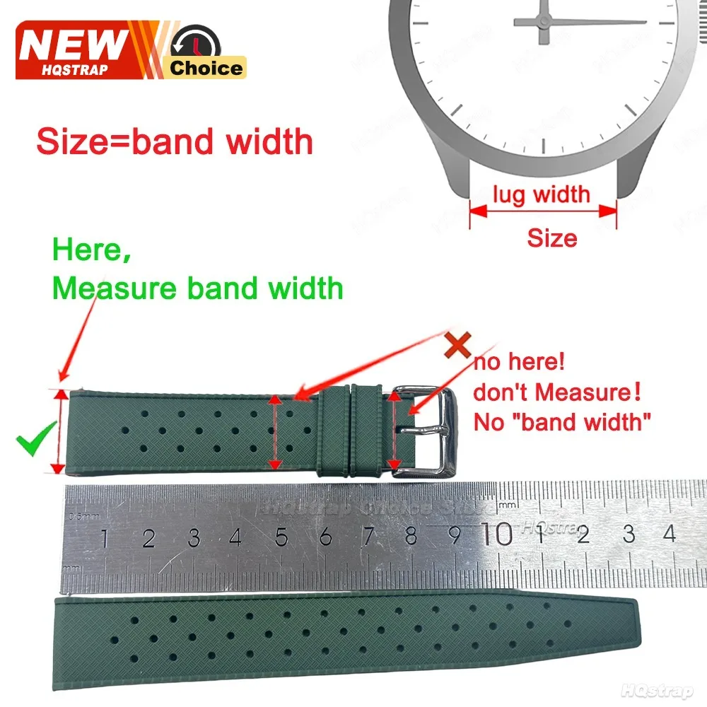 Quick Release Tropical Silicone Waterproof Strap – 18mm, 20mm, 22mm
