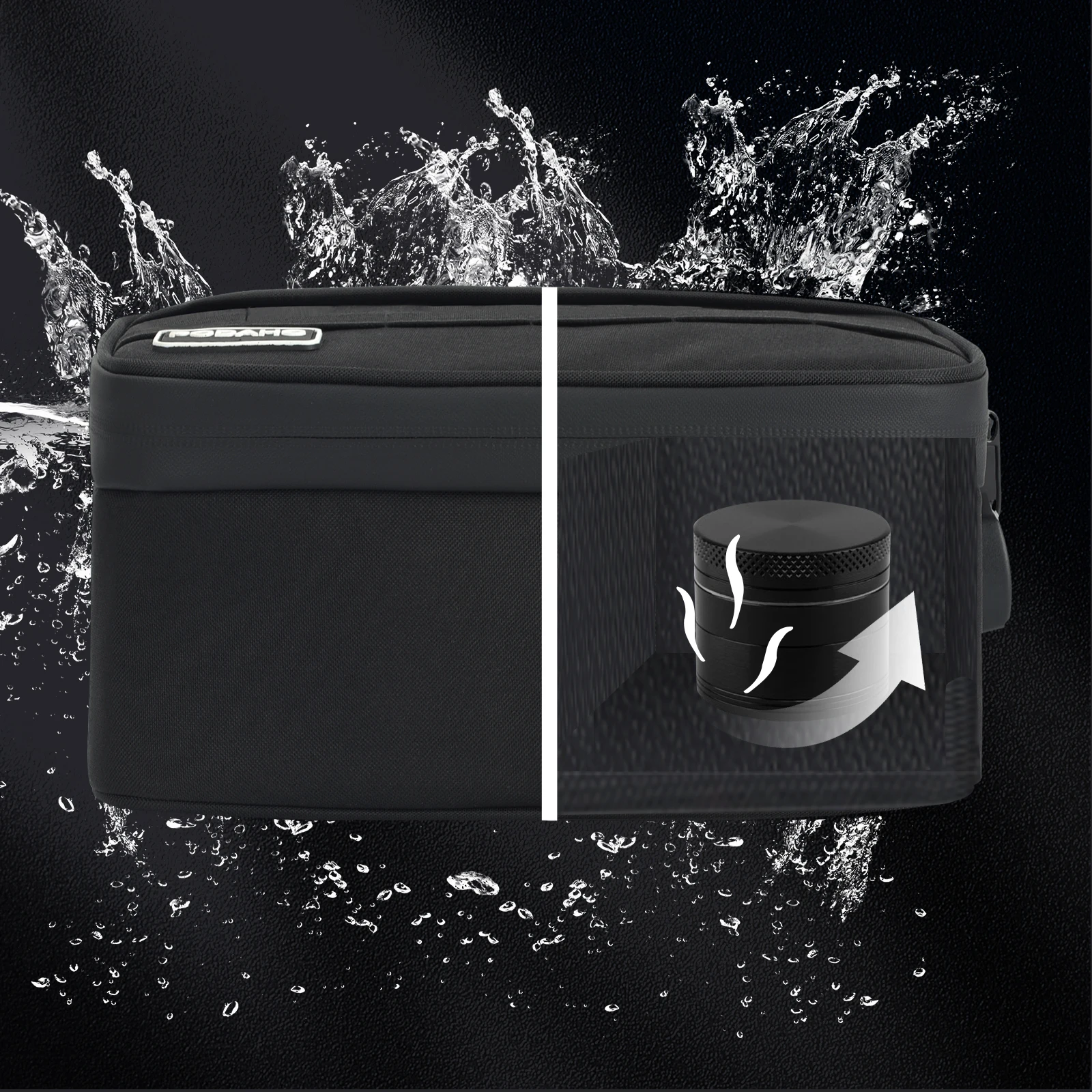 Portable odor proof cigarette storage bag odorless travel storage box carbon fiber lined odor proof bag tobacco combination pack