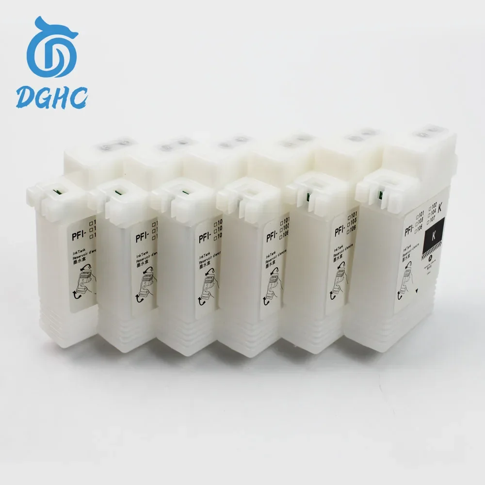 

Пустой пополняемый картридж для принтера Canon IPF650 IPF655 IPF750 IPF755 IPF760 IPF765 без чипа, 130 мл/шт., 6 шт./партия