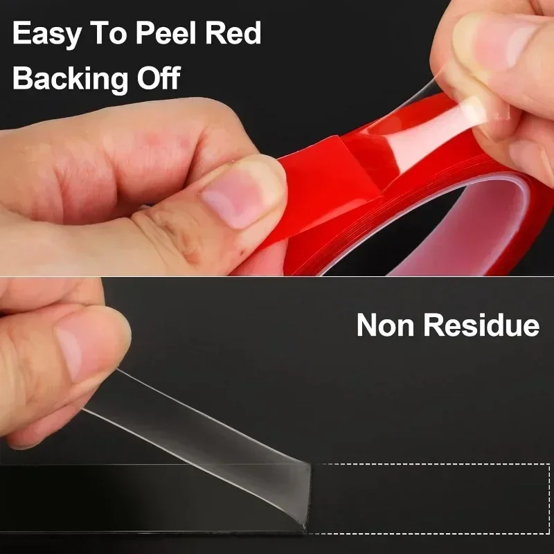 High Viscosity Transparent Waterproof Adhesive Tape - Strong Fixation & No-Trace Application