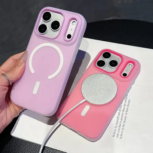 Original Candy Color 2IN1 For Magsafe Wireless Charging Case For iPhone 17 16 15 14 13 12 11 Pro Max 16PLUS 17AIR Magnetic Cover - Image 4
