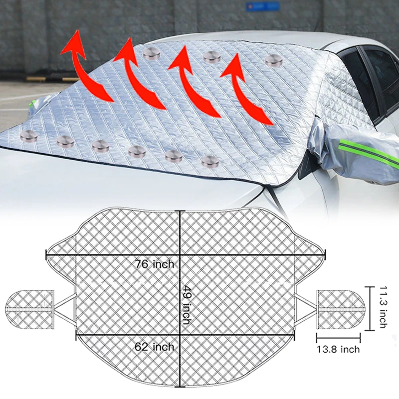 Car Front Windshield Sunshades With Magnetic Attraction Outdoor Anti-sun Anti-ice Waterproof Sunshade Auto Exterior Accessories car sunshade windshield sunshade windshield sun shade