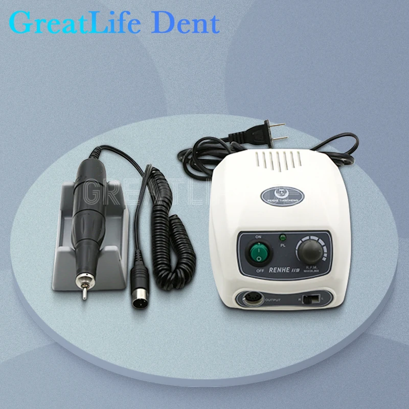 

GreatLife Dent RENHE 119/119S 65W 35000RPM Micromotor Tool Nail Polish Drill Electric Handpiece Jewelry Dental Earmold Polishing