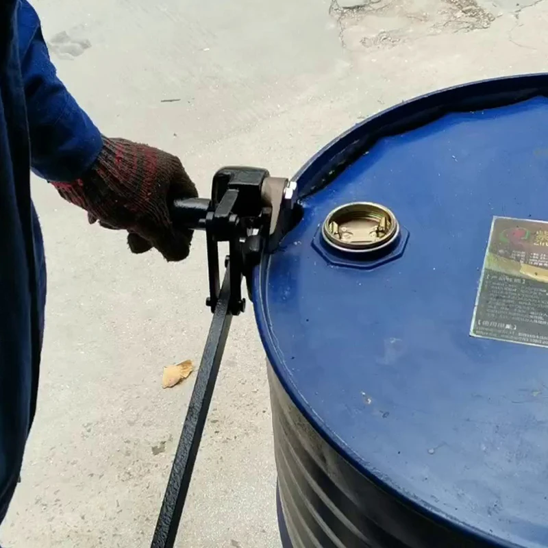 Fusti Di Ferro Da 200 Litri Fusti Di Olio Taglierina Speciale Coperchio Aperto Chiave Di Sicurezza Apriscatole Antideflagranti Taglio Coperchio Taglie