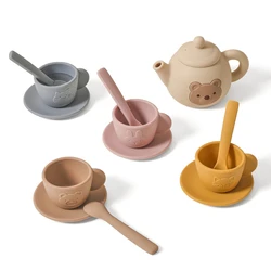 Children's Wooden Tea Set for Pretend Play - Perfect Afternoon Tea Party Toy for Boys and Girls (Set 1)