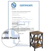 3-Tier Wood and Metal End Table, Rustic Brown 6