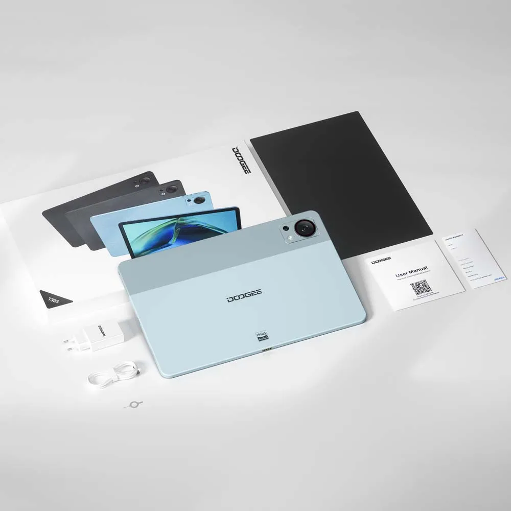 DOOGEE T30S 태블릿, 2.4K TUV 인증, 6GB + 256GB T606 옥타코어, 13MP 메인 카메라 쿼드 스피커, 8580mAh, 11 인치