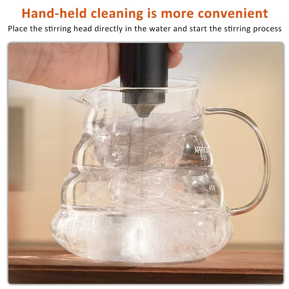 AA battery electric milk frother, egg beater, handheld coffee mixer, portable cream mixer, household kitchen mixer 6