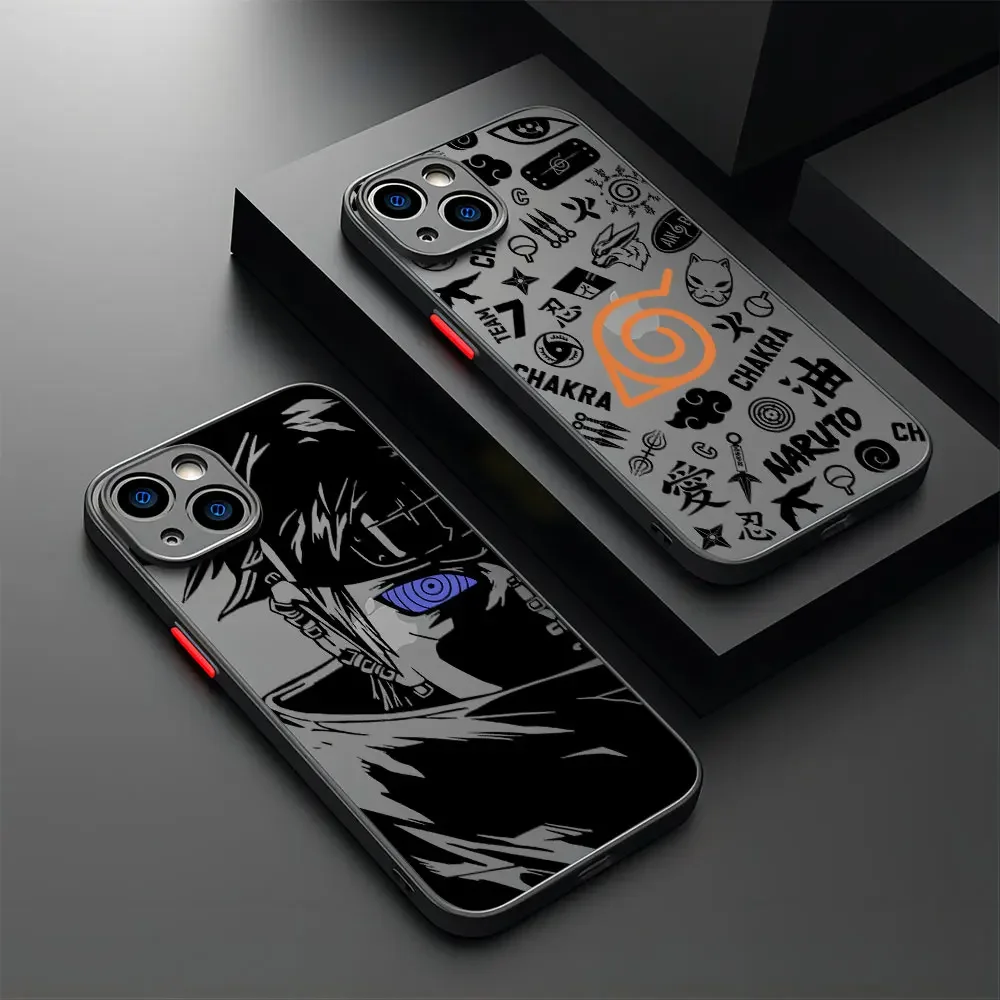 Anime Hatake Kakashi Narutoes Matte Transparent Phone Case