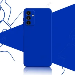 Chic Liquid Armor Silicone Case - Cute Fashion Design, 360° Protection for Samsung A23 4G (Klein Blue)