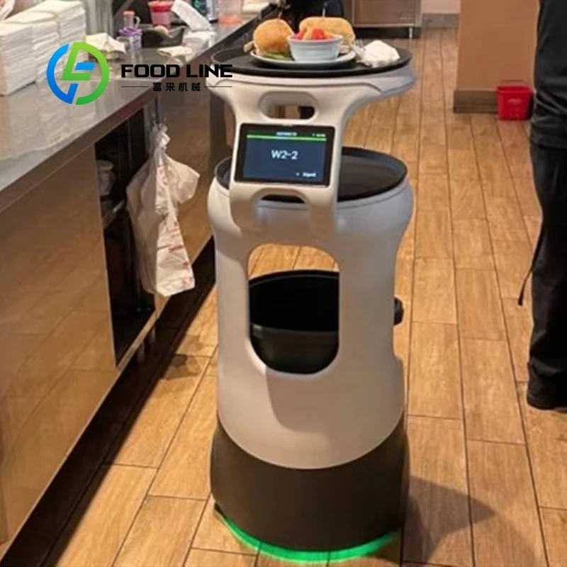 Robot personalizzato per la consegna intelligente di cibo con sistema automatico di evitamento ostacoli, macchina per il servizio di ristorazione per ristoranti, hotel e catering. - immagine 6