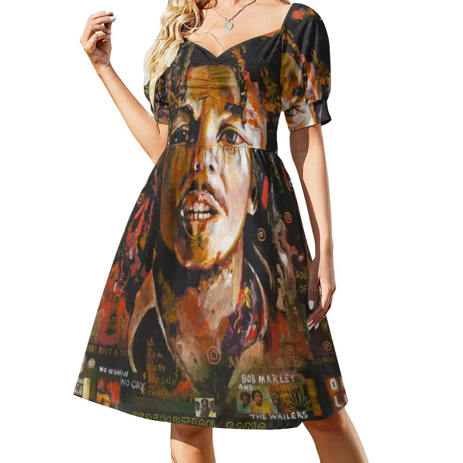 thumbnail image 1 of Vestido sin mangas Bob, vestido de verano, vestido coreano para mujer., 1 of 8