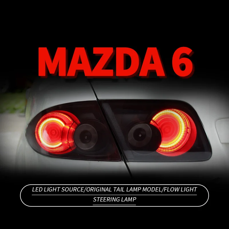 

Car Accessories Mazda 6 LED Tail Lights For Mazda 6 2006-2015 Rear Lamps DRL Plug And Play Flashing steering 4PCS/Set