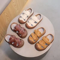 New Girl Sandal Anti Slip Soft Sole Comfort Kid Sandals Simple Roman Soft Sole Boy Shoes Daily Retro Casual Shoe Flat Beach Shoe 1