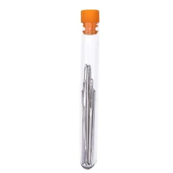 9-Piece Stainless Steel Needle and Crochet Hook Crafting Set (Silver)