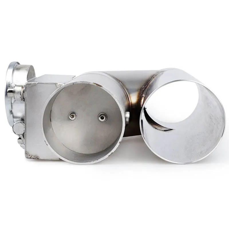 1Pc 2.5'' 3'' Stainless Steel Exhaust Piping Adjustable Y-shaped Pipe Electric Exhaust Cutout Single Valve Automotive Accessory