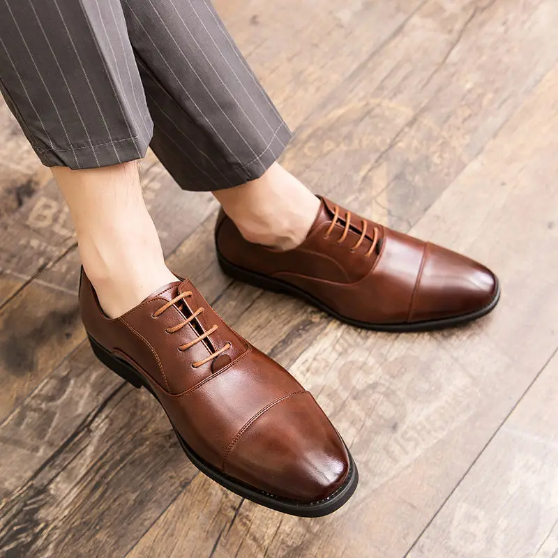 

Business Men Formal Shoes Leather Shoes Mens Fashion Dress Shoes Classic Italian Formal Oxford Shoe for Men Wedding Shoes A115