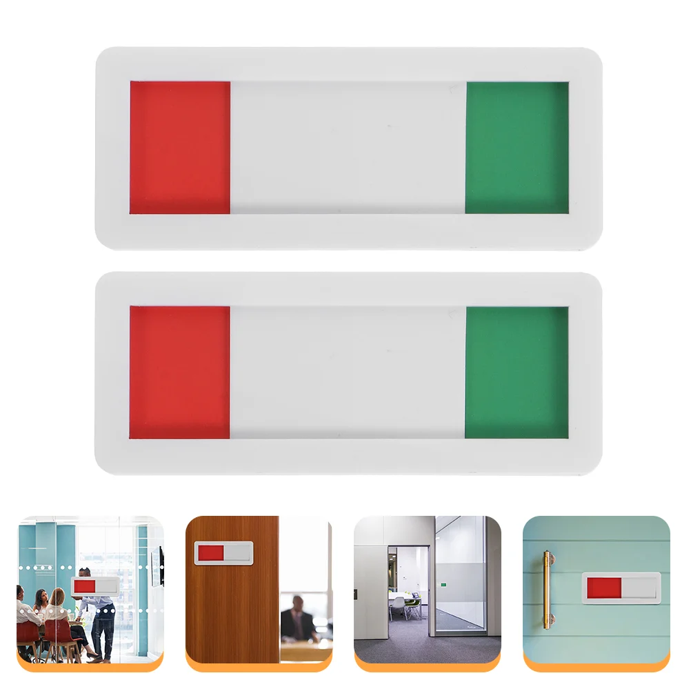 

Creative Signage Privacy Slide Door Signboard Indicator Slider Restroom Occupied Coat Hangers