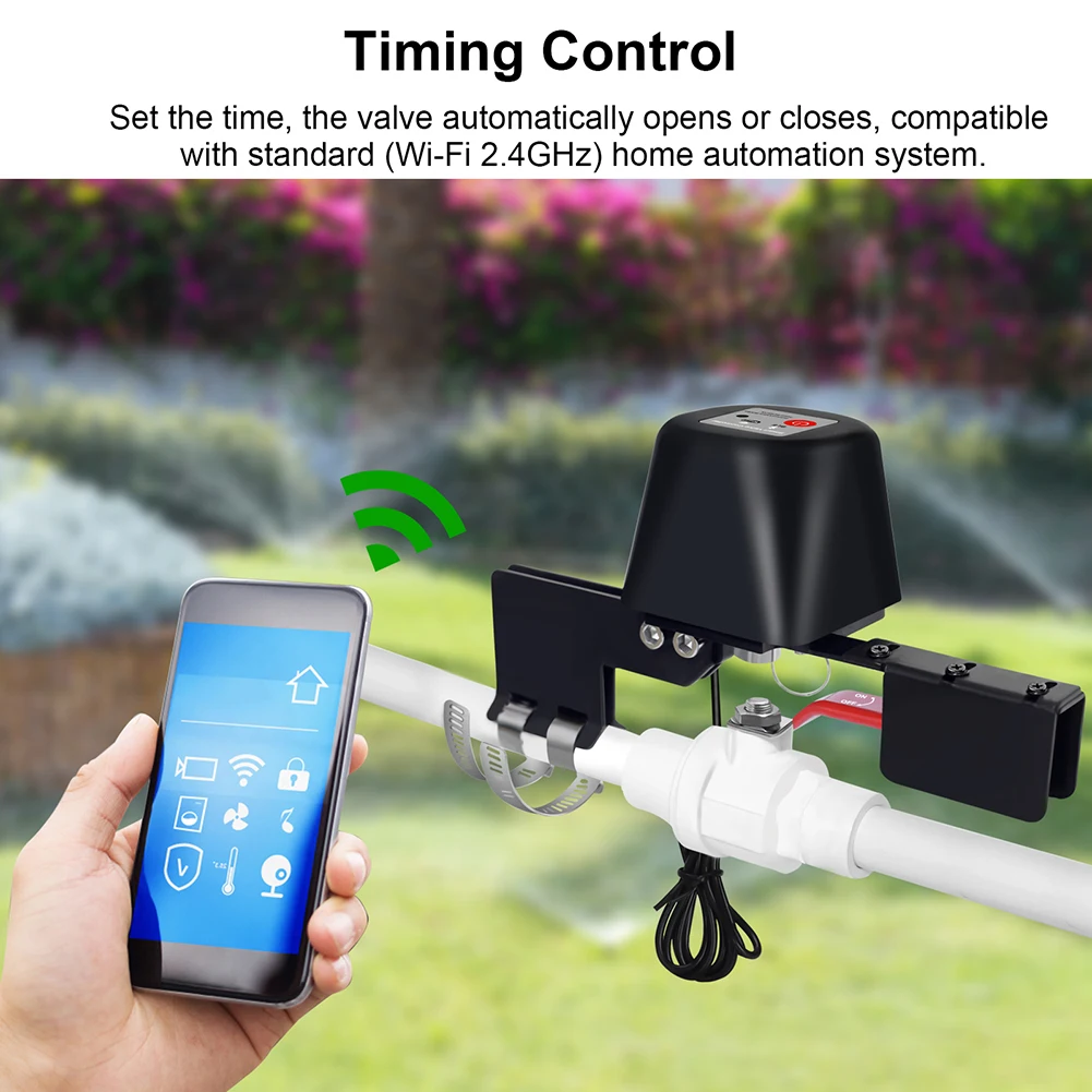 

Smart Temperature Control System Tuya WiFi For Zigbee Automatic Gas Water Heater Valve Controller Smart Home Tube Clamps Adapter