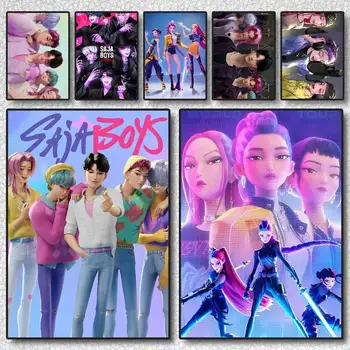 K-Pop Demon Hunters Self-Adhesive Poster 1