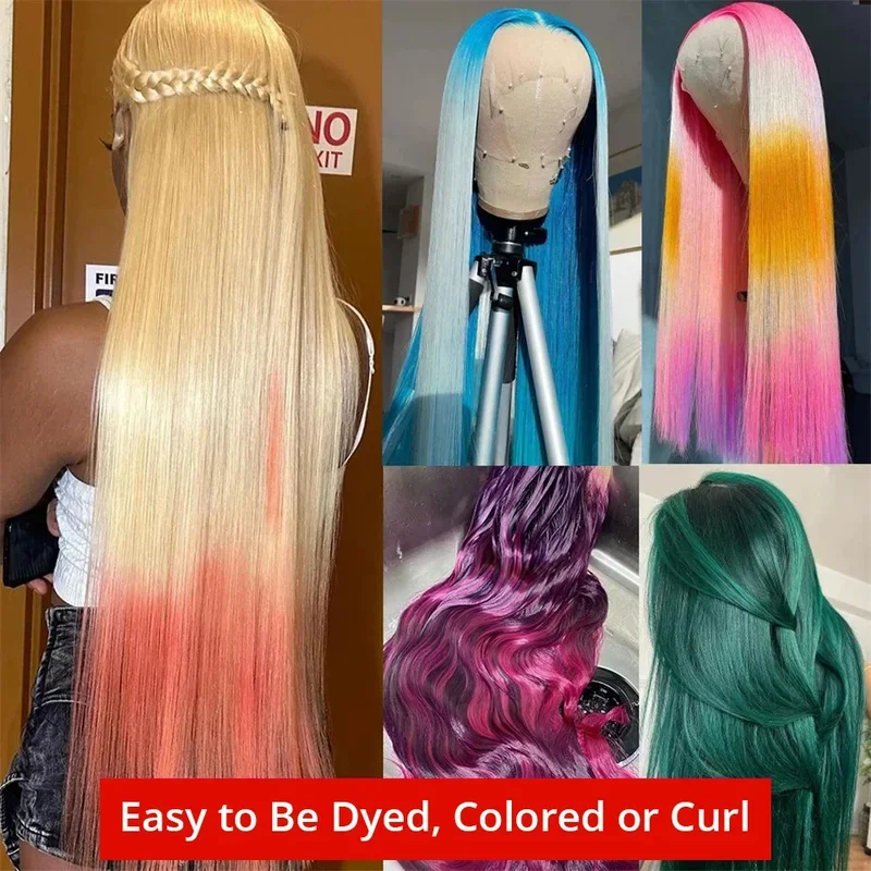 Blonde 613 Straight Wigs Human Hair 13x6 HD Lace Front Human Hair Wigs 250%Density 613 Lace Front Brazilian Remy Wig 26 Inch