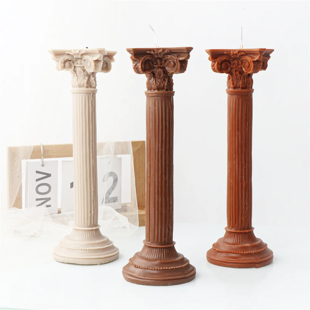 Vintage Colonne Romaine De L'Aromathérapie Bougie Décoration Moule