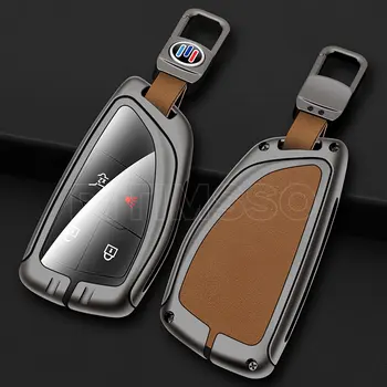 Custodia per chiave intelligente per auto in pelle metallica per Chevrolet Tahoe Suburban per GMC Yukon Buick ENVISION S Plus accessori Avenir