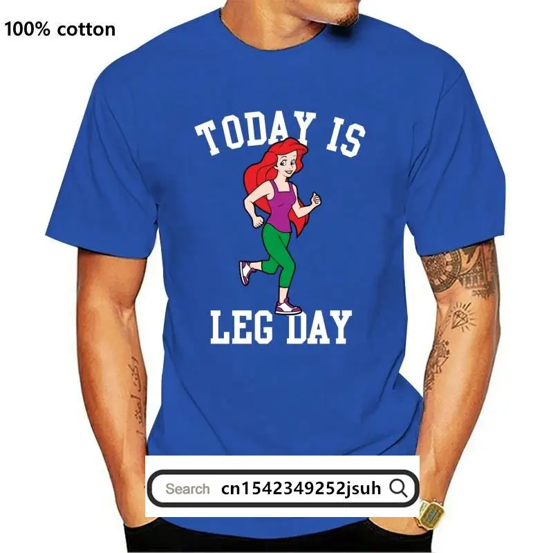 

New Today Is Leg Day Ariel Little Mermaid Run Gym T shirt Ariel tee ariel