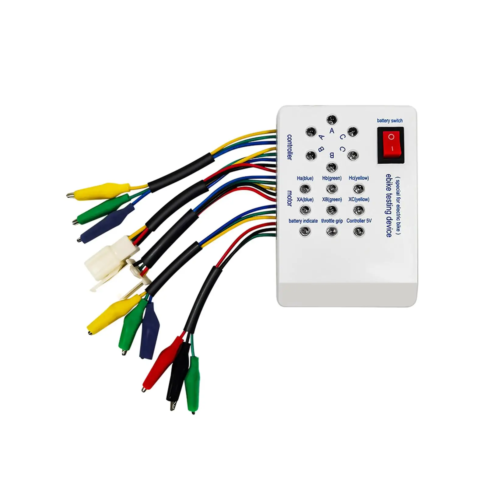 

Тестер контроллера с индикатором, компактный портативный профессиональный электрический детектор для ремонта автомобилей и электровелосипедов, тестовое устройство для электровелосипеда