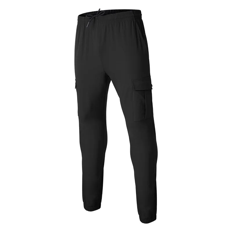 Men's Outdoor Camping Loose Ice Silk Leg Trousers Stretch Sports Pants