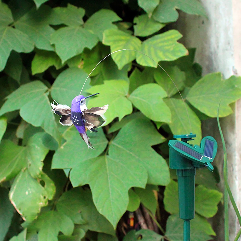 1-3Pcs Solar Garden Dancing Ornament Solar Powered Flying Wobble Butterfly Bird Garden Stake for Patio Landscape Outside Ornamen