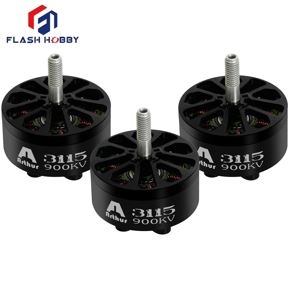 Drive Motor 4pcs FlashHobby Flash Hobby Arthur A3115 3115 KV900 Brushless Motor 5mm Shaft RC Fixed-wing Fpv Drone Parts Accessories