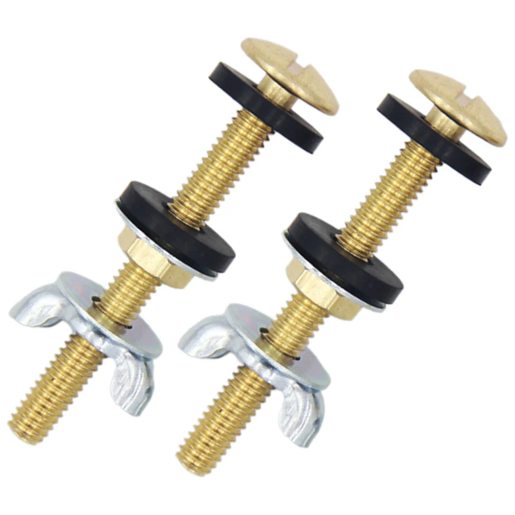 

Heavy Duty Toilet Bolts Seat Replacement Kit for Tank Parts Seal Ring and Gasket inside