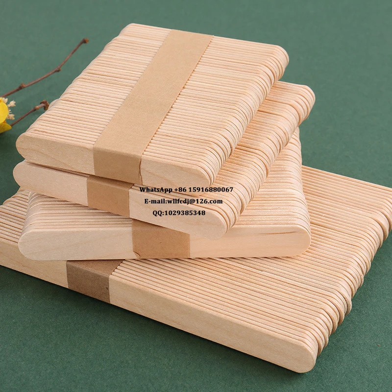 Wooden Ice Cream Sticks 50PCS for Coffee Tea DIY Jewely Making UV Resin Tools ice cream sticks