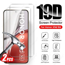 2 - Pack 19D Full Cover Tempered Glass Screen Protector - Clear  for Honor X9d 5G (Transparent)