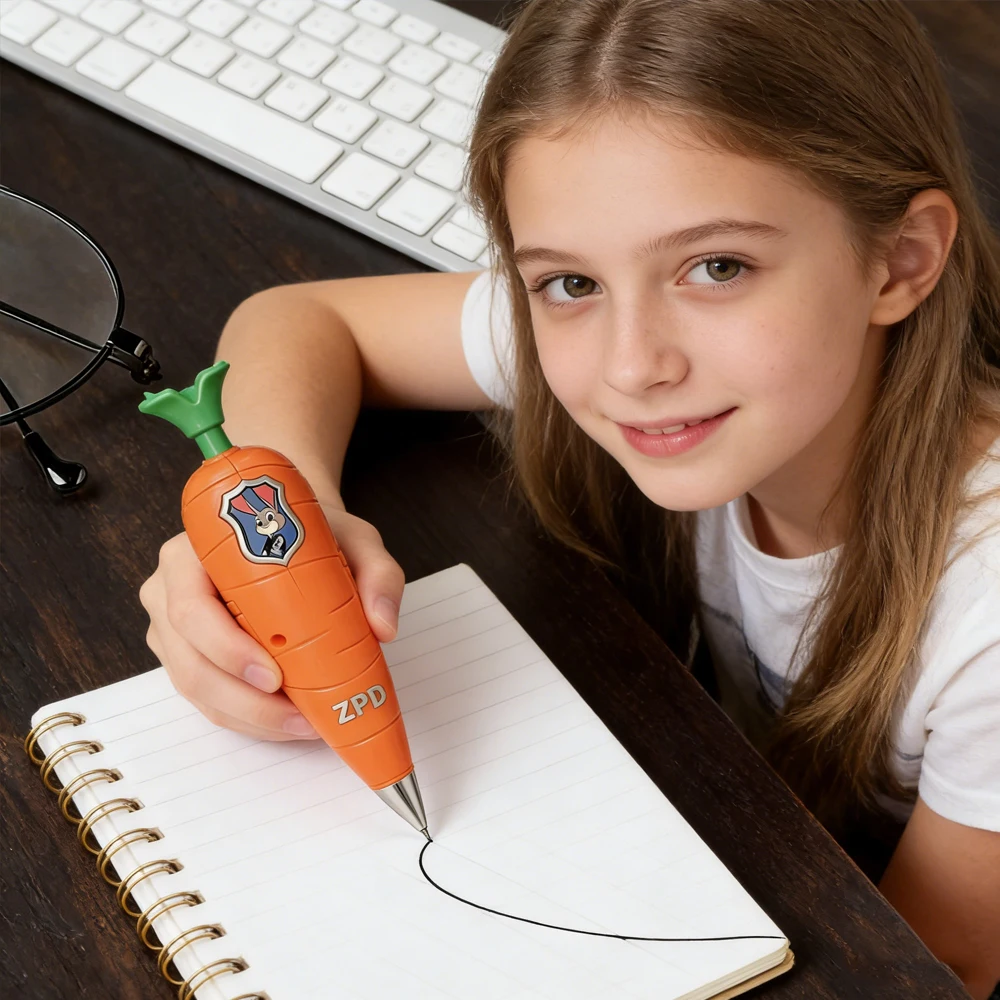 Zootopia 2 Carrot recorder pen 60-Second mini recorder 2-in-1 Judy & Nick themed kids&rsquo; movie cosplay prop & gift