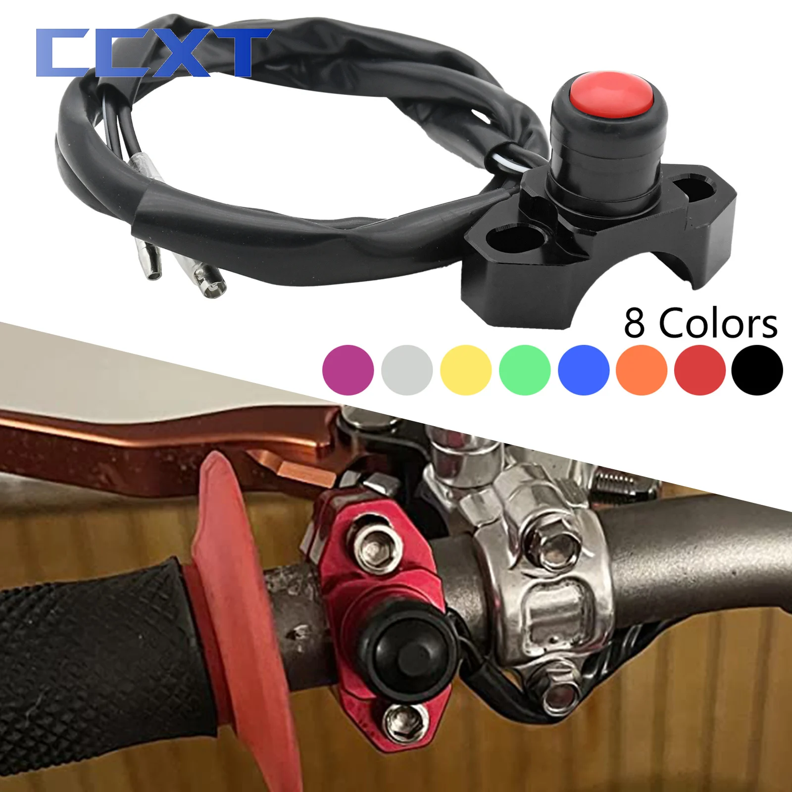 Motorcycle-Dirt-Bike-Universal-CNC-Start-Kill-Switch-Engine-ON-OFF ...