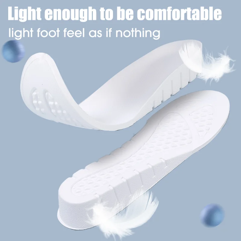 รูปสินค้า พื้นรองเท้ากีฬาเพิ่มความสูงความสูง1.5/2.5/3.5ซม. Insole Memory Foam ป๊อปคอร์สำหรับเท้าผู้ชายผู้หญิงออร์โทพีดิกส์รองเท้าแทรกดูแลเท้า