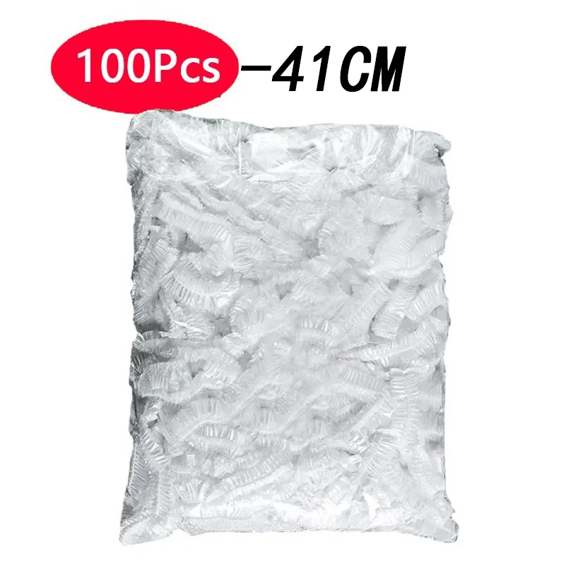 Einweg Lebensmittel Abdeckung Kunststoff Wrap Obst Lebensmittel Schüssel Abdeckung Taschen Dusche Kappe Elastische Lebensmittel Grade Lagerung Tasche Küche Organizer ﻿